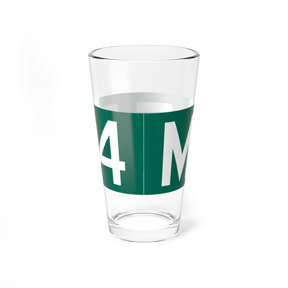 M-554 blade (Michigan) (Road Sign) Pint Glass 16oz - Go Mug Yourself