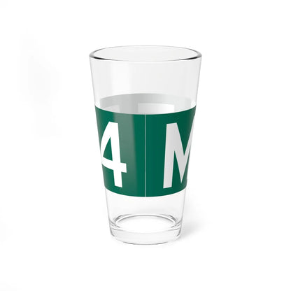 M-554 blade (Michigan) (Road Sign) Pint Glass 16oz - Go Mug Yourself