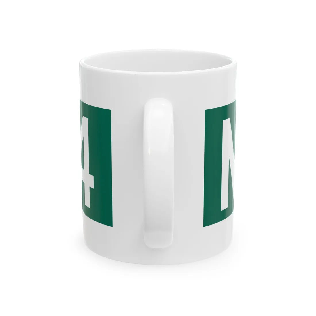 M-554 blade (Michigan) (Road Sign) White Coffee Mug - Go Mug Yourself
