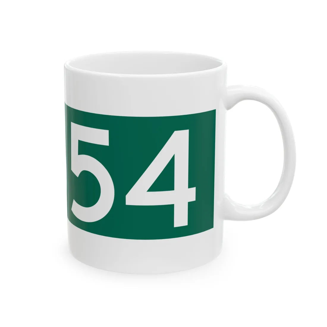 M-554 blade (Michigan) (Road Sign) White Coffee Mug - Go Mug Yourself