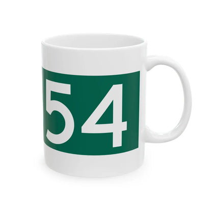 M-554 blade (Michigan) (Road Sign) White Coffee Mug - Go Mug Yourself
