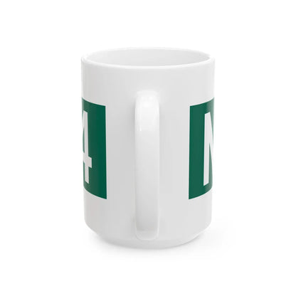 M-554 blade (Michigan) (Road Sign) White Coffee Mug - Go Mug Yourself
