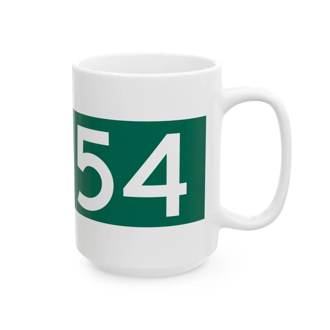 M-554 blade (Michigan) (Road Sign) White Coffee Mug - Go Mug Yourself