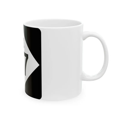 M-57 (Michigan) (Road Sign) White Coffee Mug - Go Mug Yourself