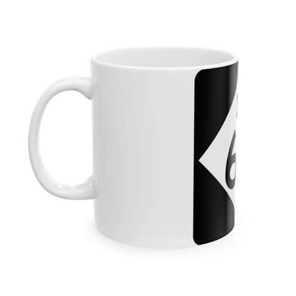 M-60 (Michigan) (Road Sign) White Coffee Mug - Go Mug Yourself