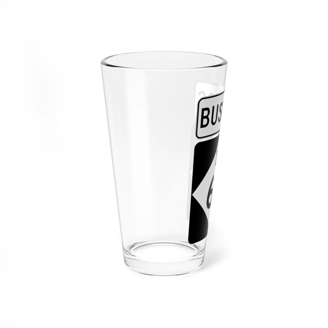 M-60Bus (Michigan) (Road Sign) Pint Glass 16oz - Go Mug Yourself