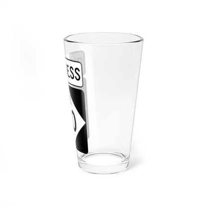 M-60Bus (Michigan) (Road Sign) Pint Glass 16oz - Go Mug Yourself