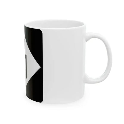 M-71 (Michigan) (Road Sign) White Coffee Mug - Go Mug Yourself