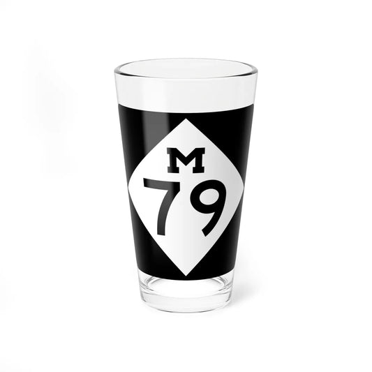 M-79 (Michigan) (Road Sign) Pint Glass 16oz 16oz - Go Mug Yourself