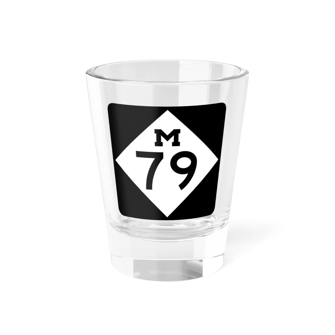 M-79 (Michigan) (Road Sign) Shot Glass 1.5oz 1.5oz - Go Mug Yourself