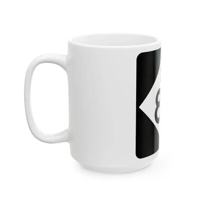 M-83 (Michigan) (Road Sign) White Coffee Mug - Go Mug Yourself