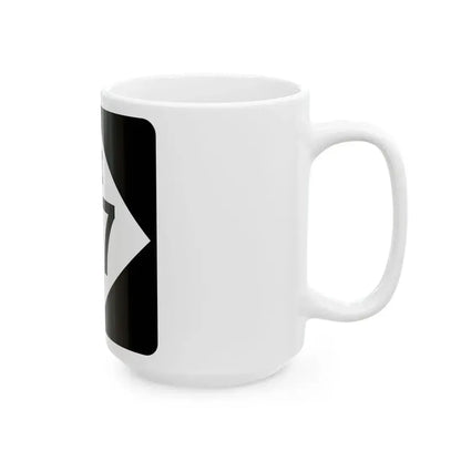 M-87 (Michigan) (Road Sign) White Coffee Mug - Go Mug Yourself