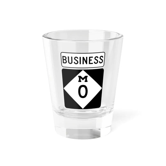 M-TempBus (Michigan) (Road Sign) Shot Glass 1.5oz 1.5oz - Go Mug Yourself