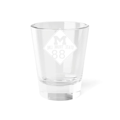 M template 1919 (Michigan) (Road Sign) Shot Glass 1.5oz - Go Mug Yourself
