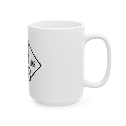 M template 1919 (Michigan) (Road Sign) White Coffee Mug - Go Mug Yourself