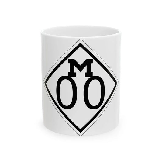 M template 1926 (Michigan) (Road Sign) White Coffee Mug 11oz - Go Mug Yourself