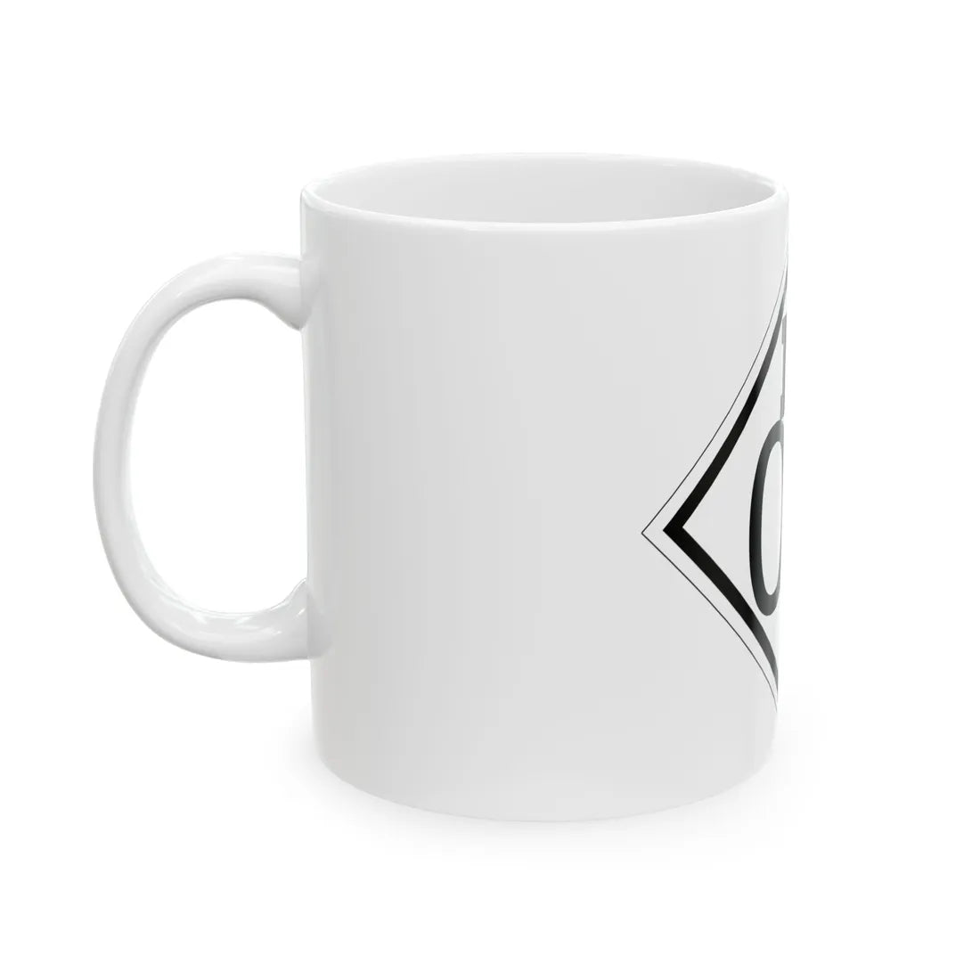 M template 1926 (Michigan) (Road Sign) White Coffee Mug - Go Mug Yourself