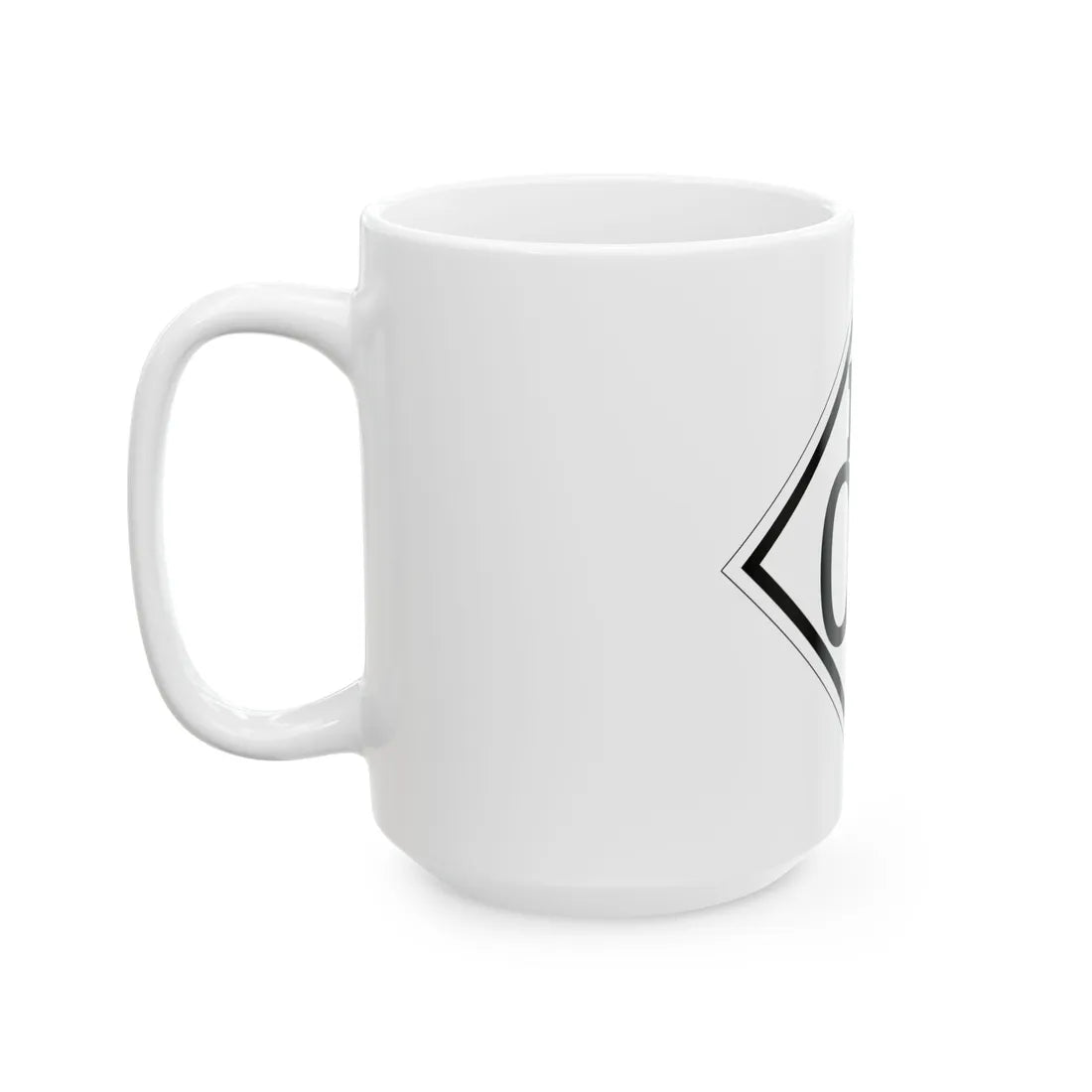 M template 1926 (Michigan) (Road Sign) White Coffee Mug - Go Mug Yourself