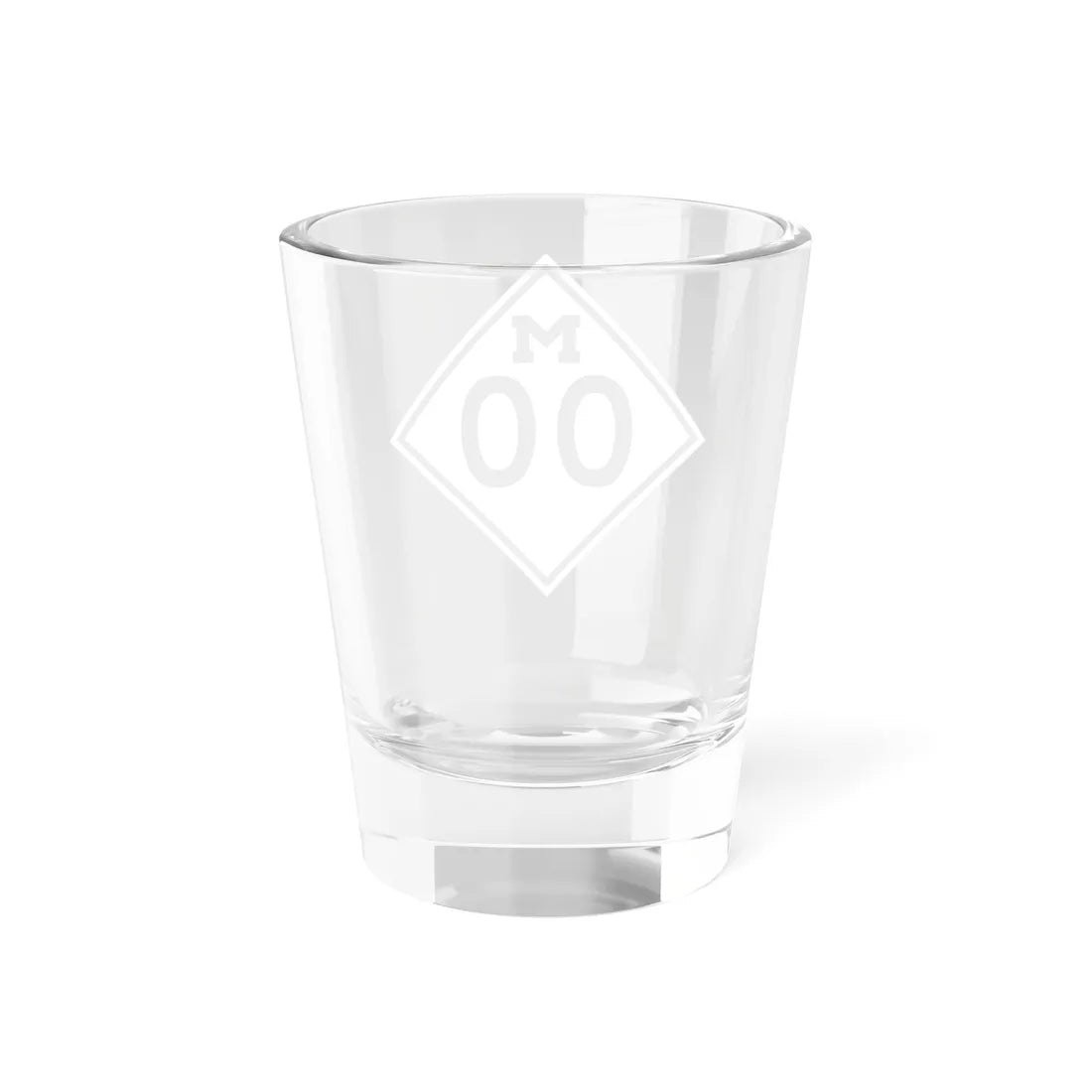M template 1948 (Michigan) (Road Sign) Shot Glass 1.5oz - Go Mug Yourself