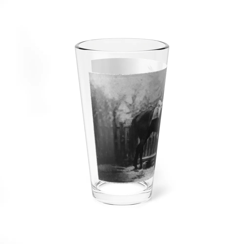 M. Miller, Colonel, 18th Mo. Infantry, Full-Length Portrait, Facing Right, Standing Before Horse Held By African-American Man (U.S. Civil War) Pint Glass 16oz-Go Mug Yourself