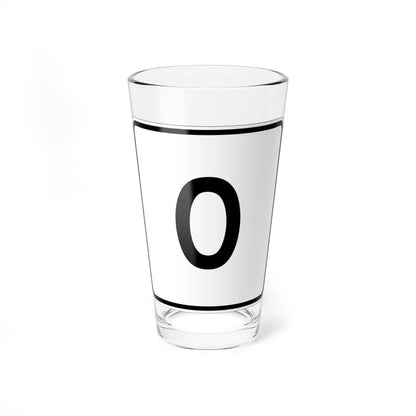 MA Route 0 (Massachusetts) (Road Sign) Pint Glass 16oz 16oz - Go Mug Yourself