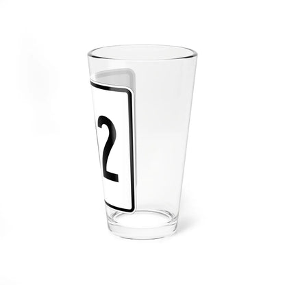 MA Route 102 square (Massachusetts) (Road Sign) Pint Glass 16oz - Go Mug Yourself