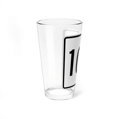 MA Route 104 square (Massachusetts) (Road Sign) Pint Glass 16oz - Go Mug Yourself
