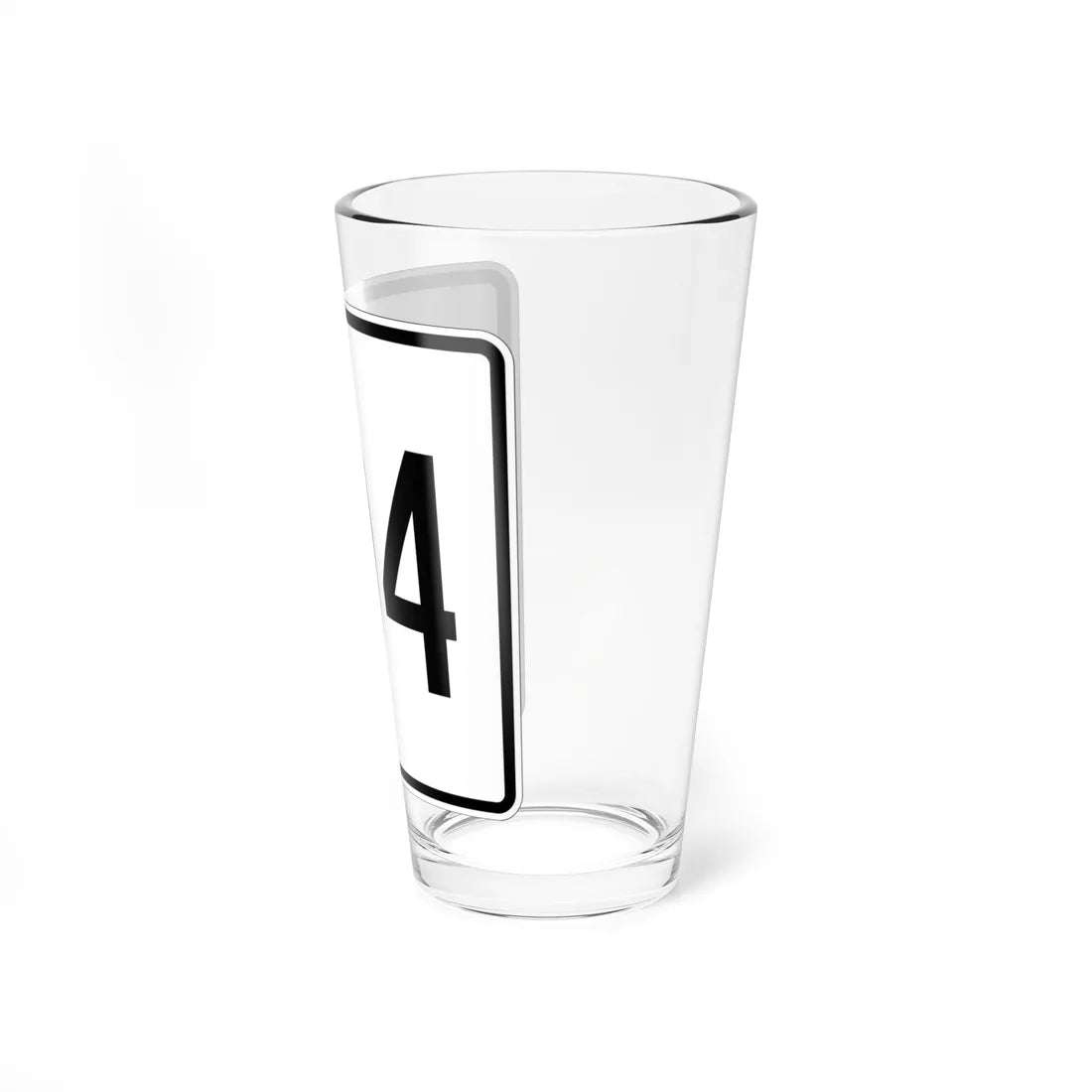 MA Route 104 square (Massachusetts) (Road Sign) Pint Glass 16oz - Go Mug Yourself