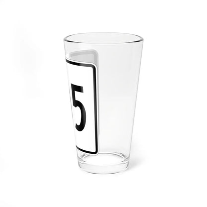 MA Route 105 square (Massachusetts) (Road Sign) Pint Glass 16oz - Go Mug Yourself