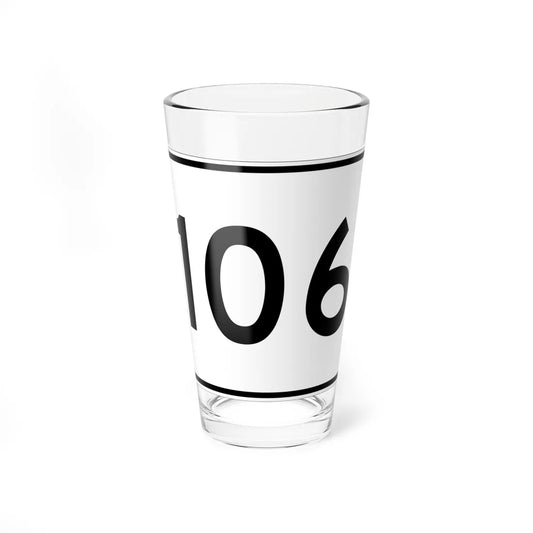 MA Route 106 (Massachusetts) (Road Sign) Pint Glass 16oz 16oz - Go Mug Yourself