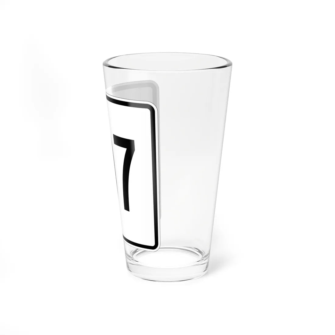 MA Route 107 square (Massachusetts) (Road Sign) Pint Glass 16oz - Go Mug Yourself