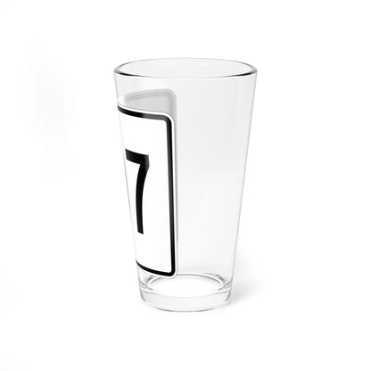 MA Route 107 square (Massachusetts) (Road Sign) Pint Glass 16oz - Go Mug Yourself