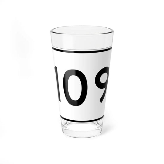 MA Route 109 (Massachusetts) (Road Sign) Pint Glass 16oz 16oz - Go Mug Yourself