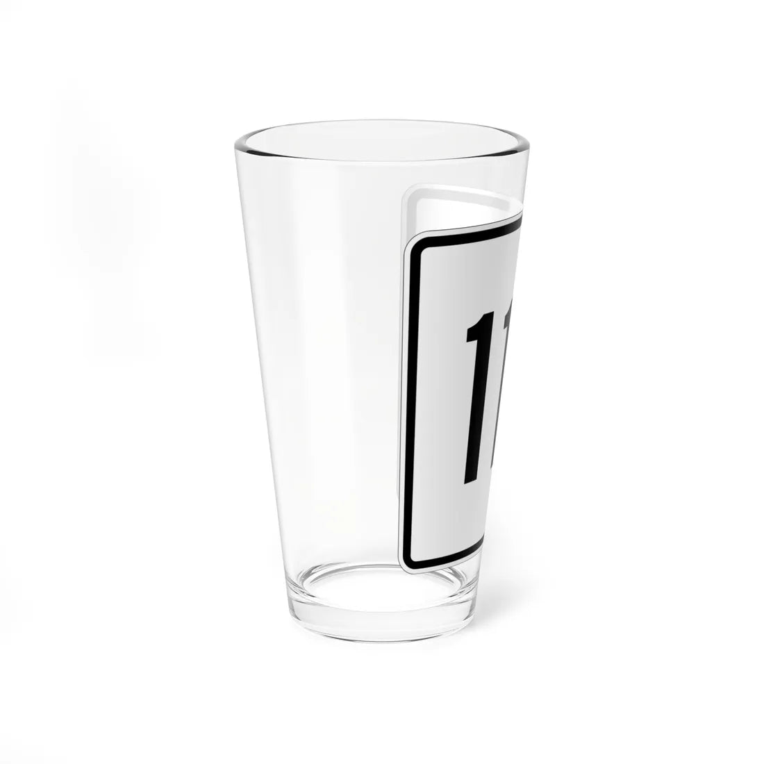 MA Route 110 square (Massachusetts) (Road Sign) Pint Glass 16oz - Go Mug Yourself