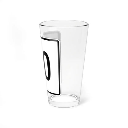 MA Route 110 square (Massachusetts) (Road Sign) Pint Glass 16oz - Go Mug Yourself