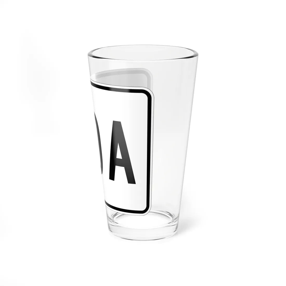 MA Route 110A (Massachusetts) (Road Sign) Pint Glass 16oz - Go Mug Yourself