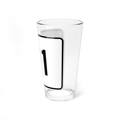 MA Route 111 (Massachusetts) (Road Sign) Pint Glass 16oz - Go Mug Yourself