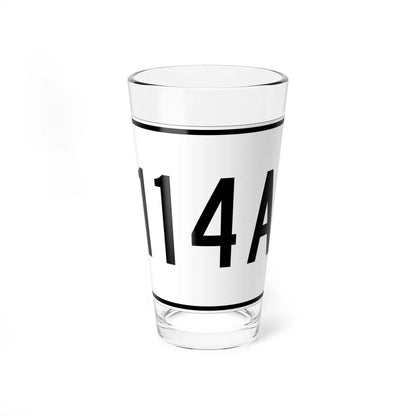 MA Route 114A (Massachusetts) (Road Sign) Pint Glass 16oz 16oz - Go Mug Yourself