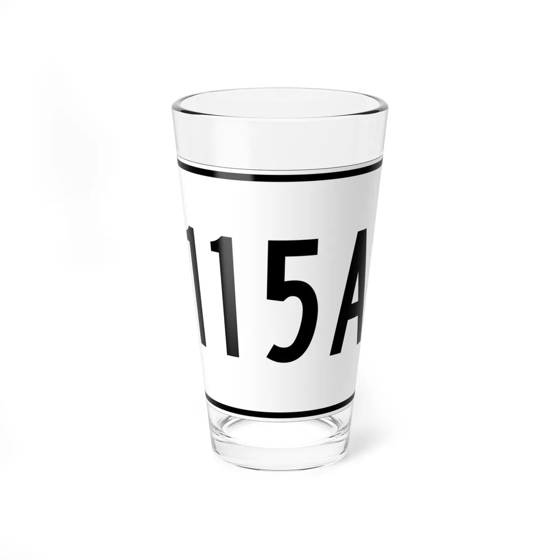 MA Route 115A (Massachusetts) (Road Sign) Pint Glass 16oz - Go Mug Yourself