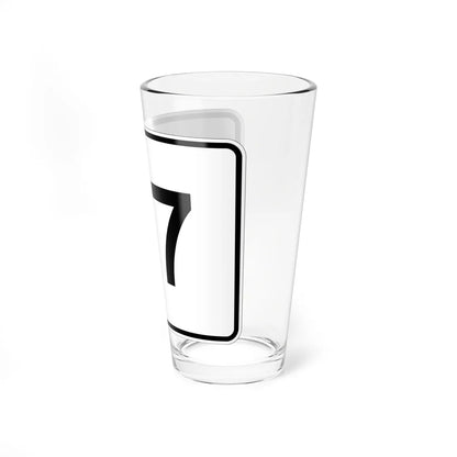 MA Route 117 (Massachusetts) (Road Sign) Pint Glass 16oz - Go Mug Yourself