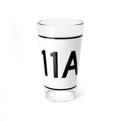 MA Route 11A (Massachusetts) (Road Sign) Pint Glass 16oz 16oz - Go Mug Yourself