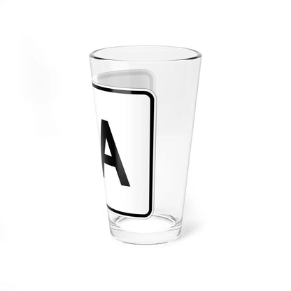 MA Route 11A (Massachusetts) (Road Sign) Pint Glass 16oz - Go Mug Yourself