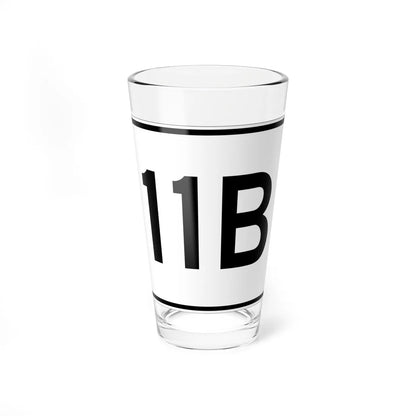 MA Route 11B (Massachusetts) (Road Sign) Pint Glass 16oz 16oz - Go Mug Yourself