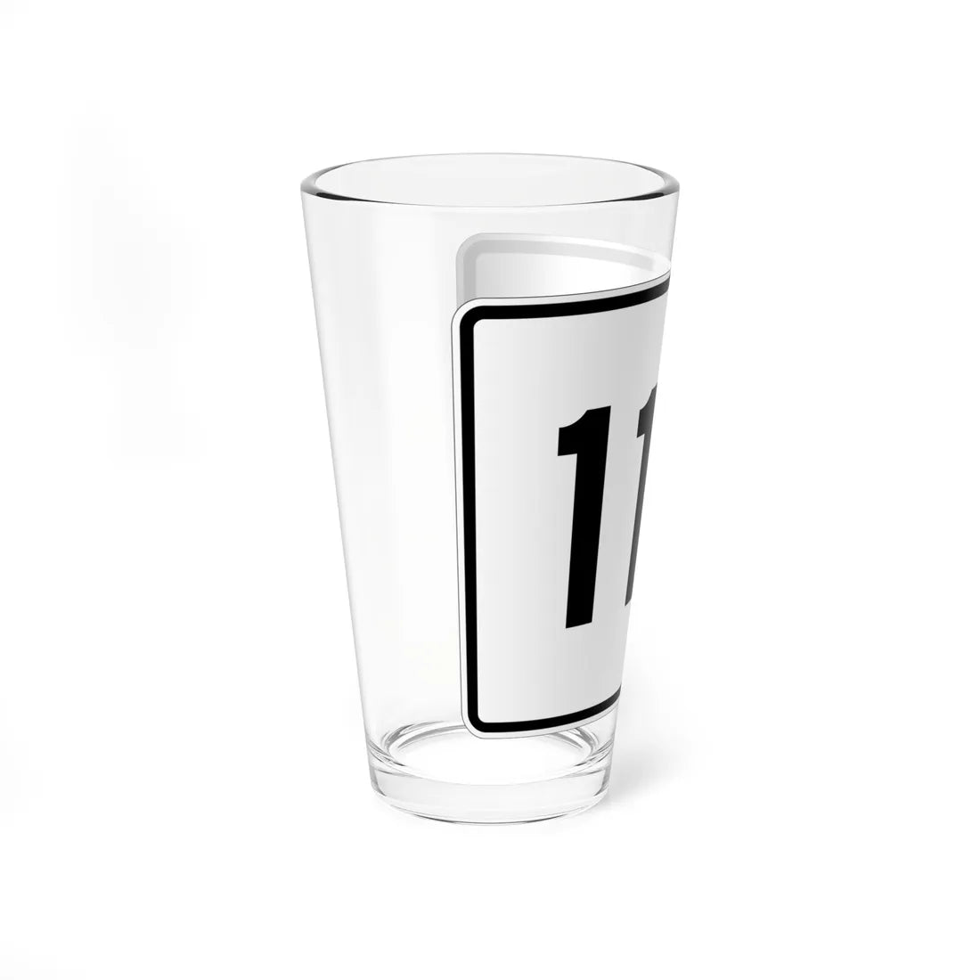 MA Route 11B (Massachusetts) (Road Sign) Pint Glass 16oz - Go Mug Yourself