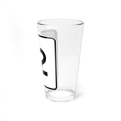 MA Route 12 (Massachusetts) (Road Sign) Pint Glass 16oz - Go Mug Yourself