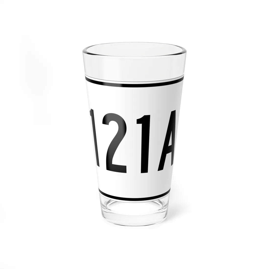 MA Route 121A (Massachusetts) (Road Sign) Pint Glass 16oz 16oz - Go Mug Yourself