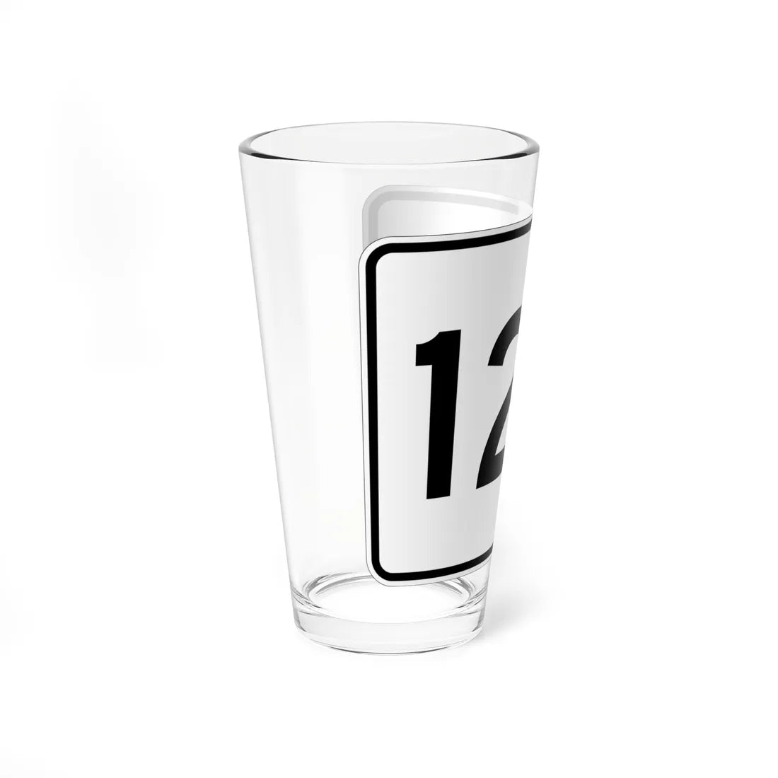 MA Route 123 (Massachusetts) (Road Sign) Pint Glass 16oz - Go Mug Yourself