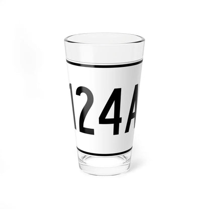 MA Route 124A (Massachusetts) (Road Sign) Pint Glass 16oz - Go Mug Yourself