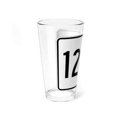 MA Route 124A (Massachusetts) (Road Sign) Pint Glass 16oz - Go Mug Yourself