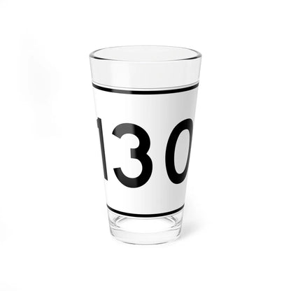 MA Route 130 (Massachusetts) (Road Sign) Pint Glass 16oz 16oz - Go Mug Yourself